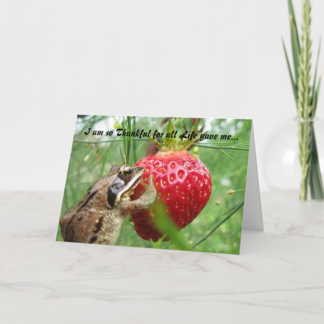 Happy Thanksgiving Holiday Card (Front)