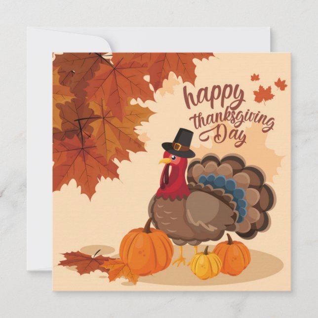 Happy Thanksgiving Holiday Card (Front)