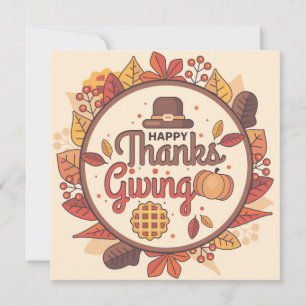 Happy Thanksgiving Holiday Card