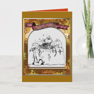 happy thanksgiving holiday card