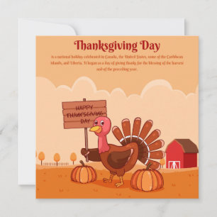 Happy Thanksgiving Holiday Card