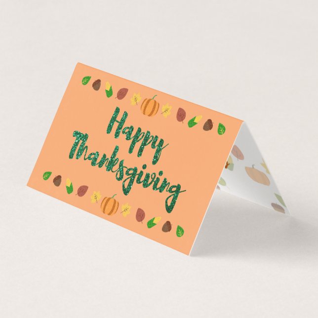 Happy Thanksgiving Holiday Card (Front)