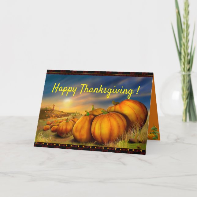 Happy Thanksgiving Holiday Card (Front)