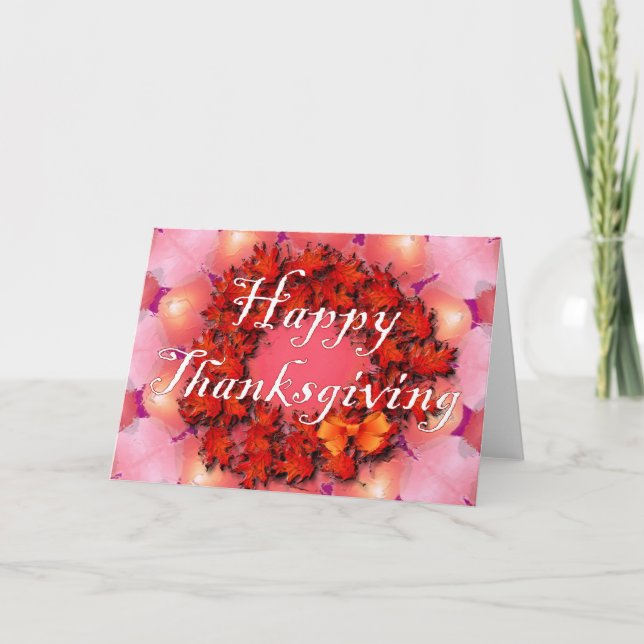 Happy Thanksgiving Holiday Card (Front)