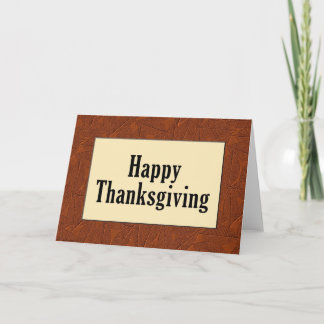 Happy Thanksgiving Holiday Card