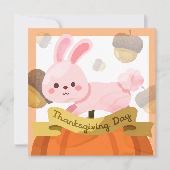 Happy Thanksgiving Holiday Card (Front)