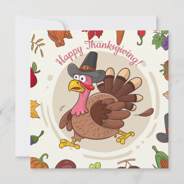 Happy Thanksgiving Holiday Card (Front)