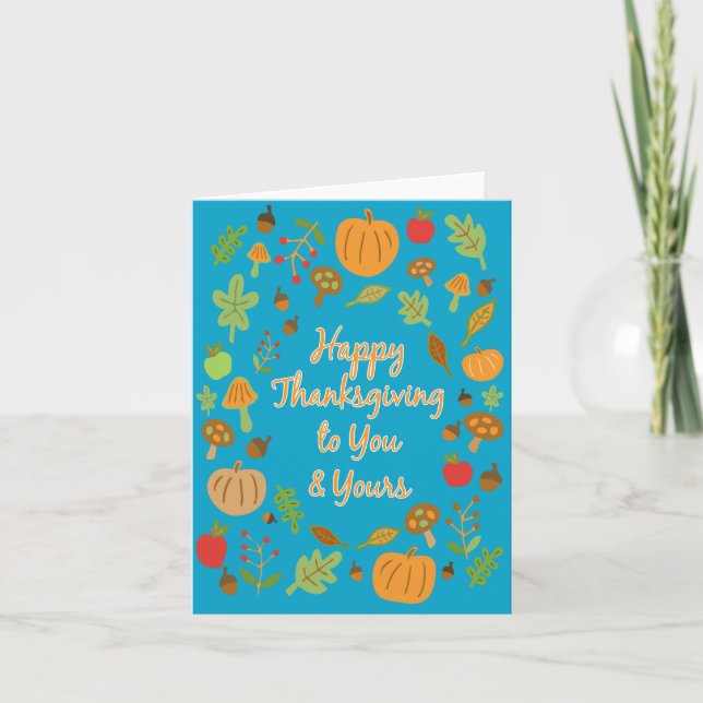 Happy Thanksgiving! Holiday Card (Front)
