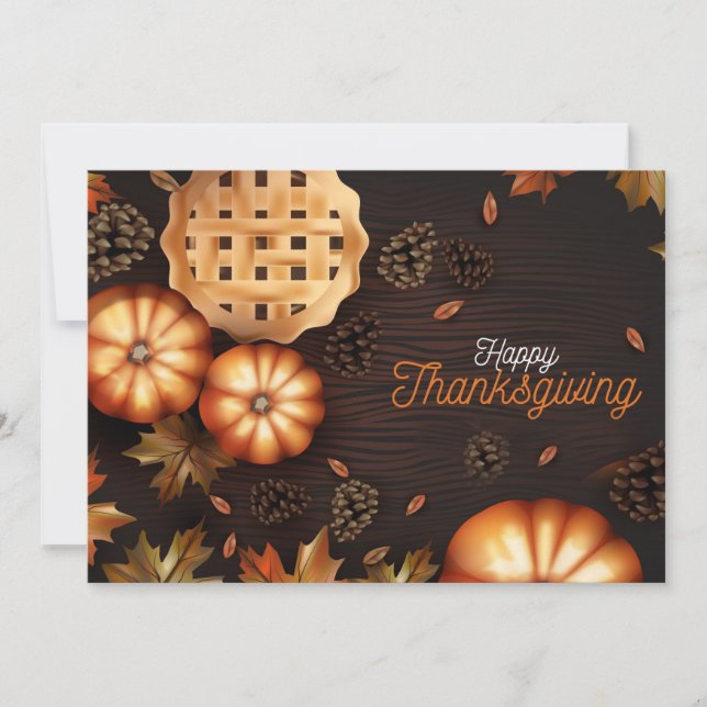 Happy Thanksgiving Holiday Card (Front)