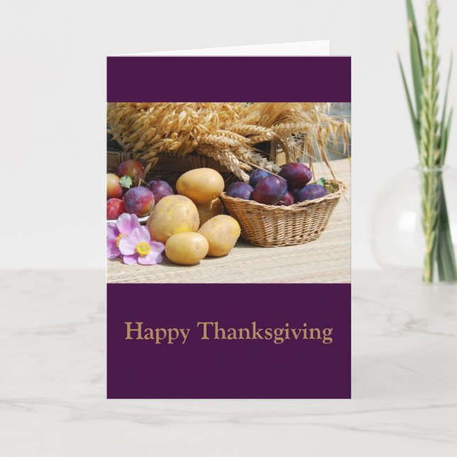 Happy Thanksgiving Holiday Card (Front)