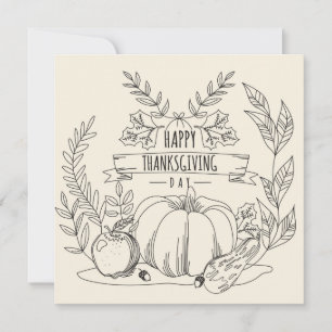 Happy Thanksgiving Holiday Card