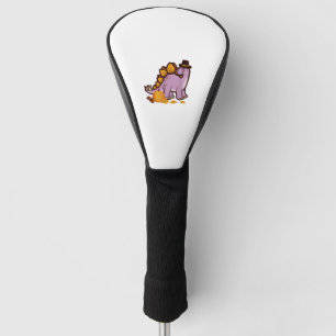 Happy Thanksgiving Holiday Cute Stegosaurus Dinosa Golf Head Cover