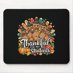 Happy Thanksgiving Holiday Dinner Turkey Day Bless Mouse Mat