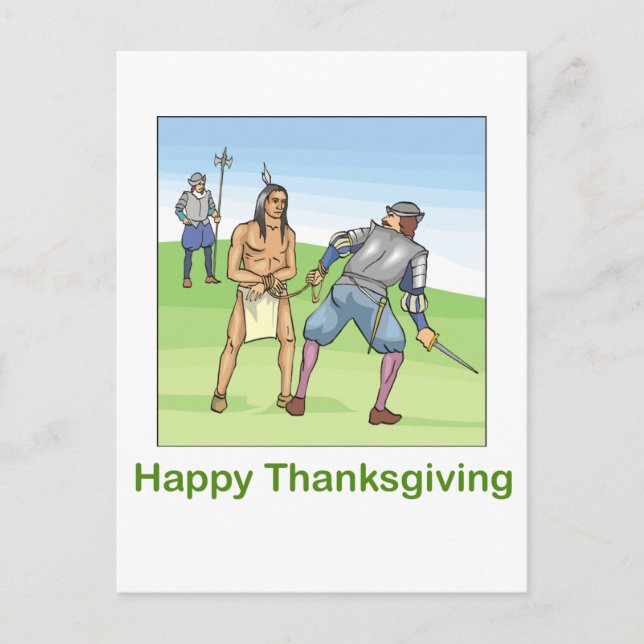 Happy Thanksgiving Holiday Postcard (Front)