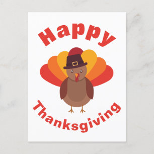 Happy Thanksgiving Holiday Postcard