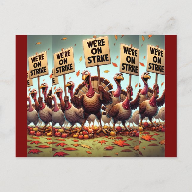 Happy Thanksgiving  Holiday Postcard (Front)