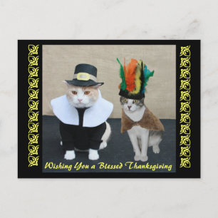 Happy Thanksgiving Holiday Postcard