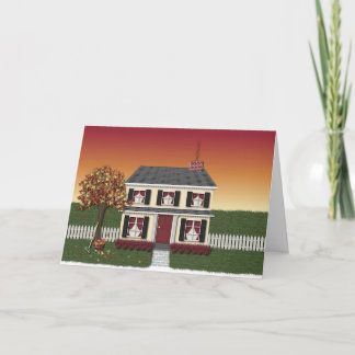 Happy Thanksgiving House Card