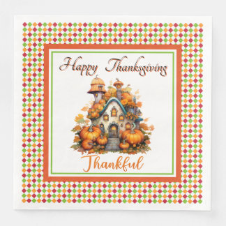 Happy Thanksgiving House Napkin