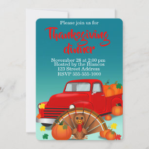Happy Thanksgiving Invitation