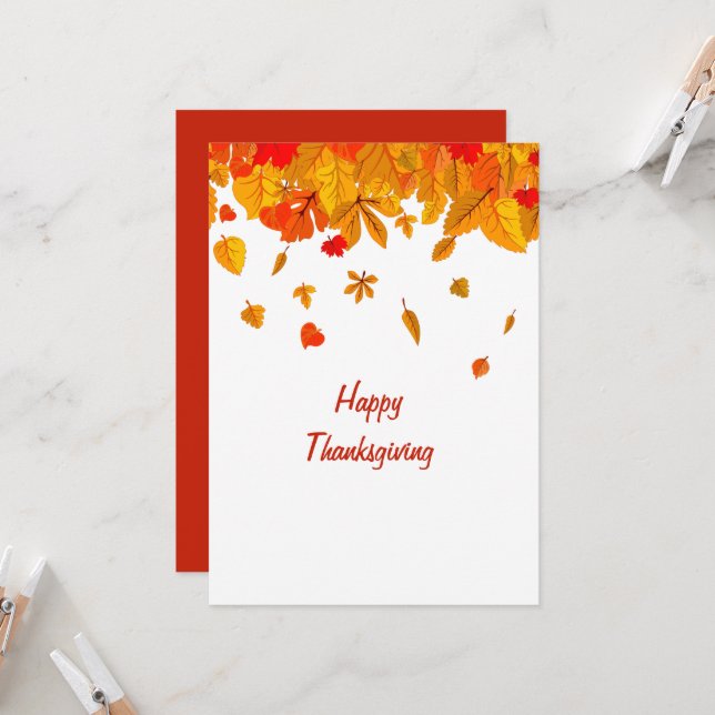 Happy Thanksgiving  Invitation (Front/Back In Situ)