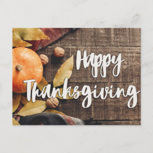 Happy Thanksgiving Invitation Postcard