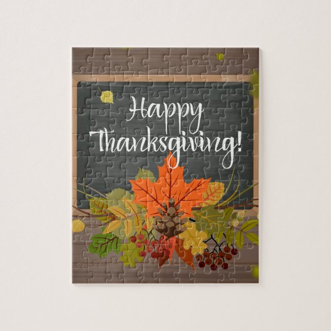 happy thanksgiving jigsaw puzzle (Vertical)