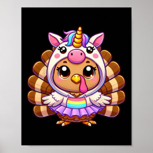 Happy Thanksgiving Kids Girls Women Mom Toddler Un Poster