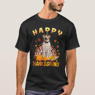 Happy Thanksgiving Labrador Retriever Turkey Pilgr T-Shirt