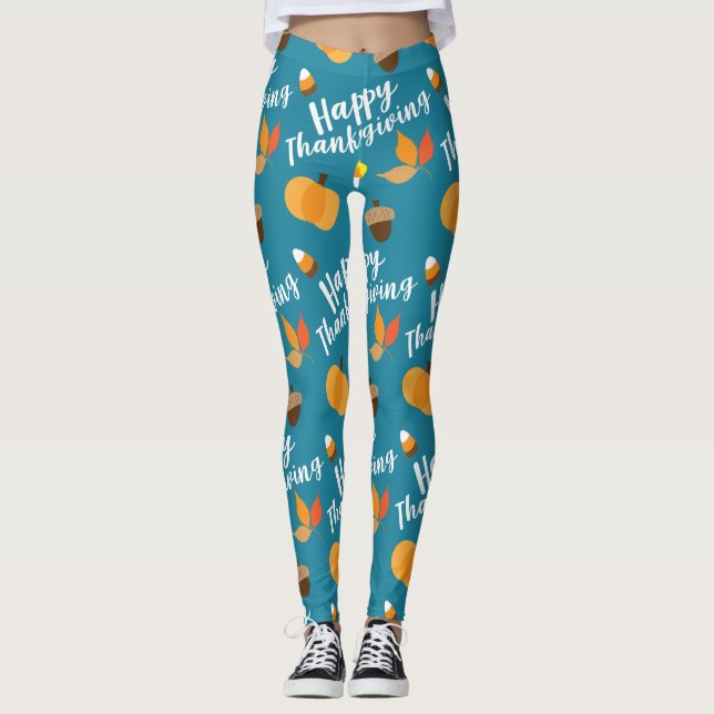 Happy Thanksgiving Leggings (Front)