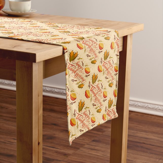 Happy Thanksgiving Long Table Runner (In Situ)