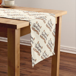 Happy Thanksgiving Long Table Runner