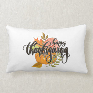 Happy Thanksgiving Lumbar Cushion