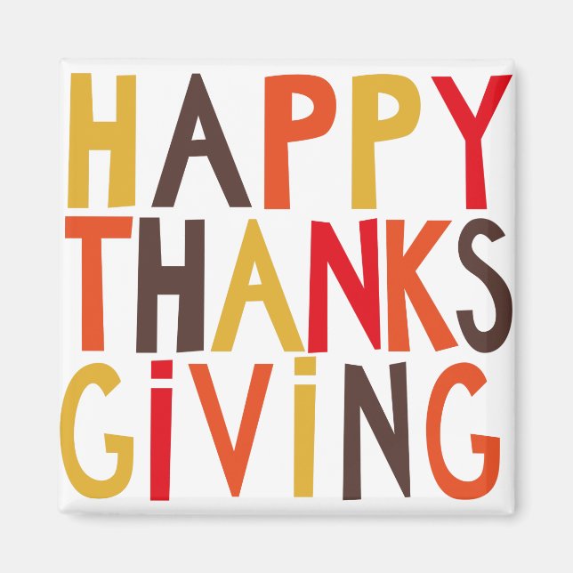 Happy Thanksgiving! Magnet (Front)