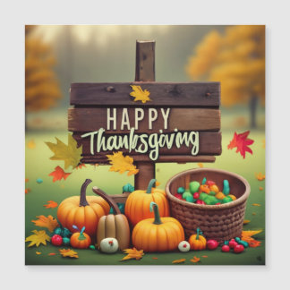 Happy Thanksgiving Magnetic Invitation