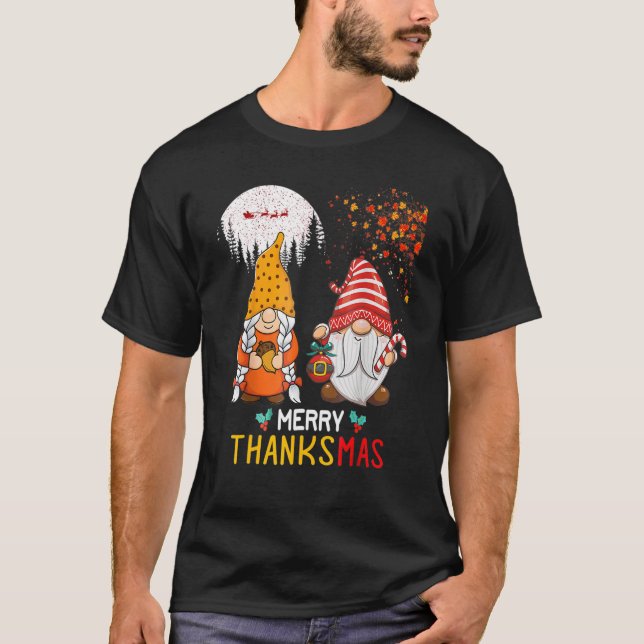 Happy Thanksgiving Merry Christmas Happy Thanksmas T-Shirt (Front)