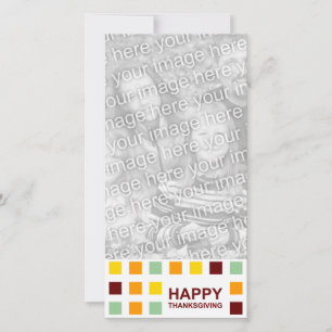 happy thanksgiving (mod squares) holiday card