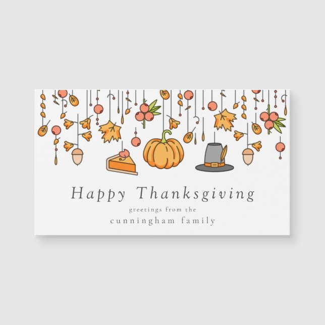 Happy Thanksgiving Modern Simple Chic (Front)