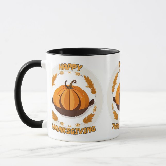 happy thanksgiving mug (Left)
