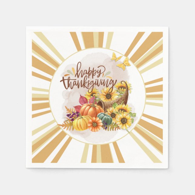 Happy Thanksgiving Napkin (Front)