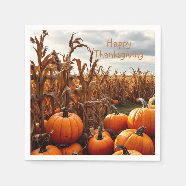 Happy Thanksgiving Napkin (Front)