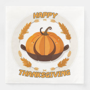 happy thanksgiving napkin