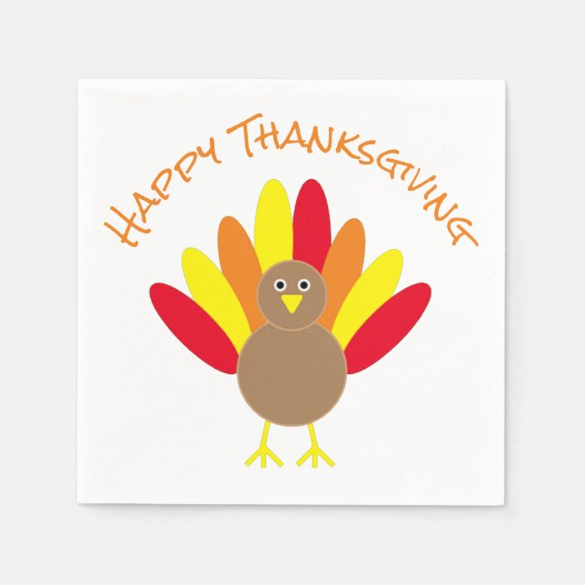 Happy Thanksgiving Napkin (Front)