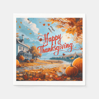 Happy Thanksgiving Napkins