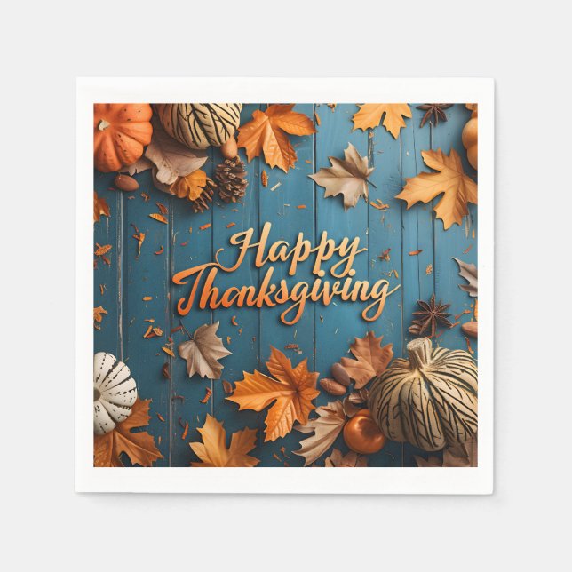 Happy Thanksgiving Napkins (Front)