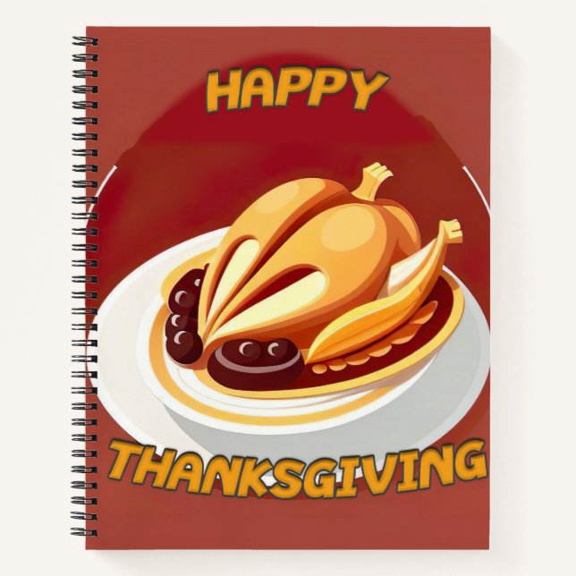 happy thanksgiving notebook (Front)