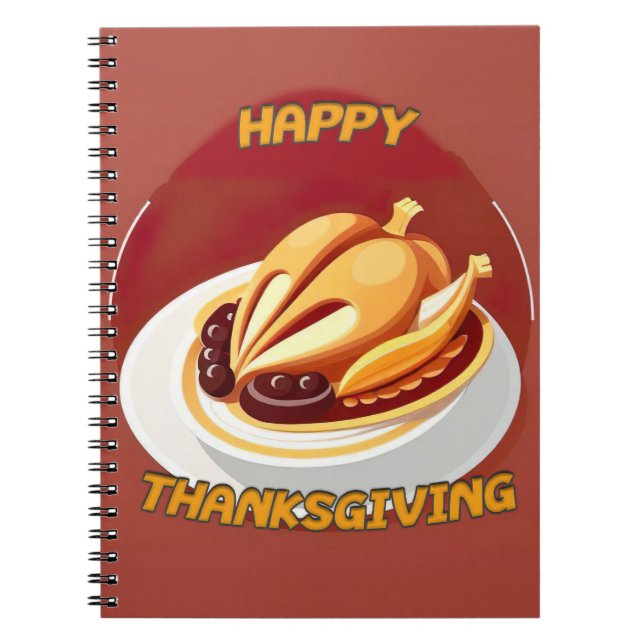 happy thanksgiving notebook (Front)