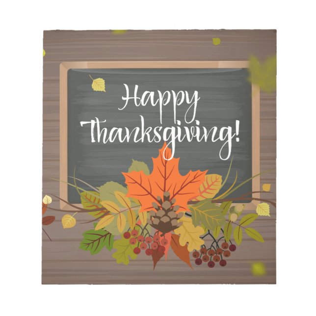 happy thanksgiving notepad (Front)