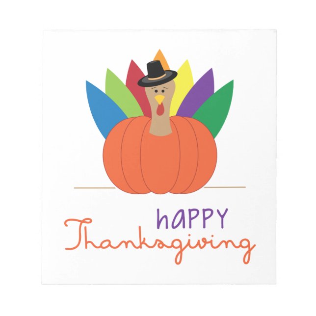 Happy Thanksgiving Notepad (Front)