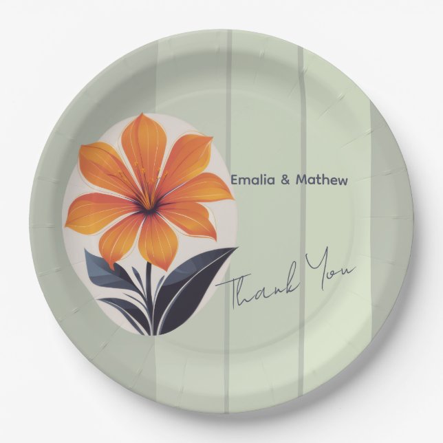 Happy Thanksgiving Paper Plate (Front)